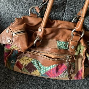 Fossil leather shoulder bag